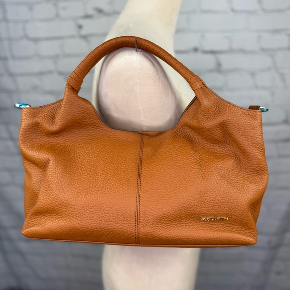 Bostanten Nevin Genuine Leather Satchel Hobo Top Handle Tote - Picture 2 of 13